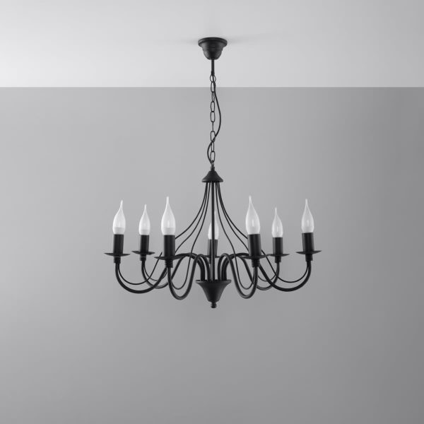 Luster MINERWA 7 krakova crni