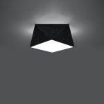 Stropna lampa HEXA 25 crna