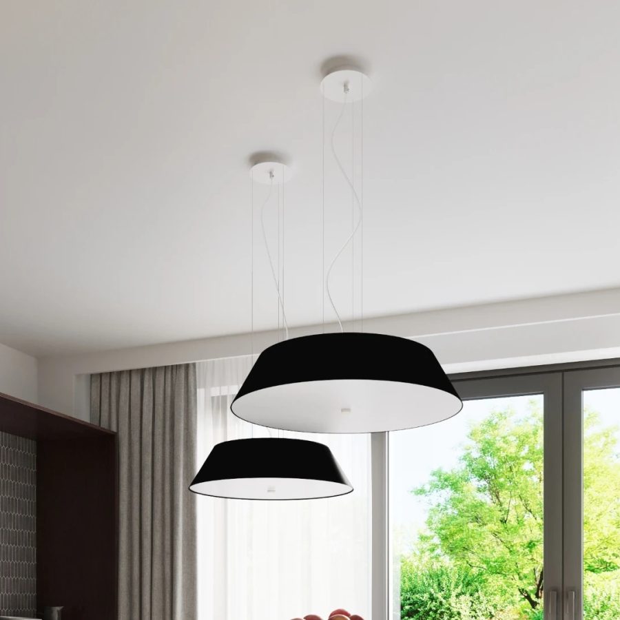 Stropni luster VEGA 60 u crnoj boji