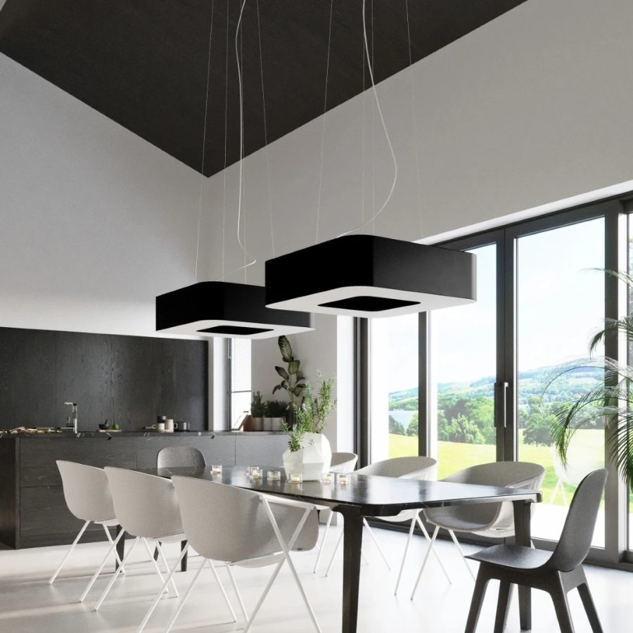 Luster za blagovaonicu URANO 60 crni