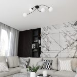 Luster kugle u bijeloj boji VIBRA 4 BL