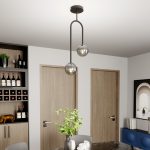 Stropna lampa ATRIA s dvije kugle